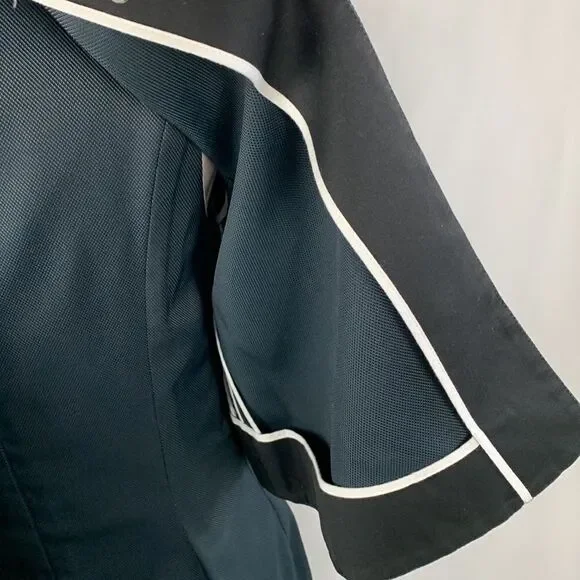 Fendi Navy Dress With Mesh Detail